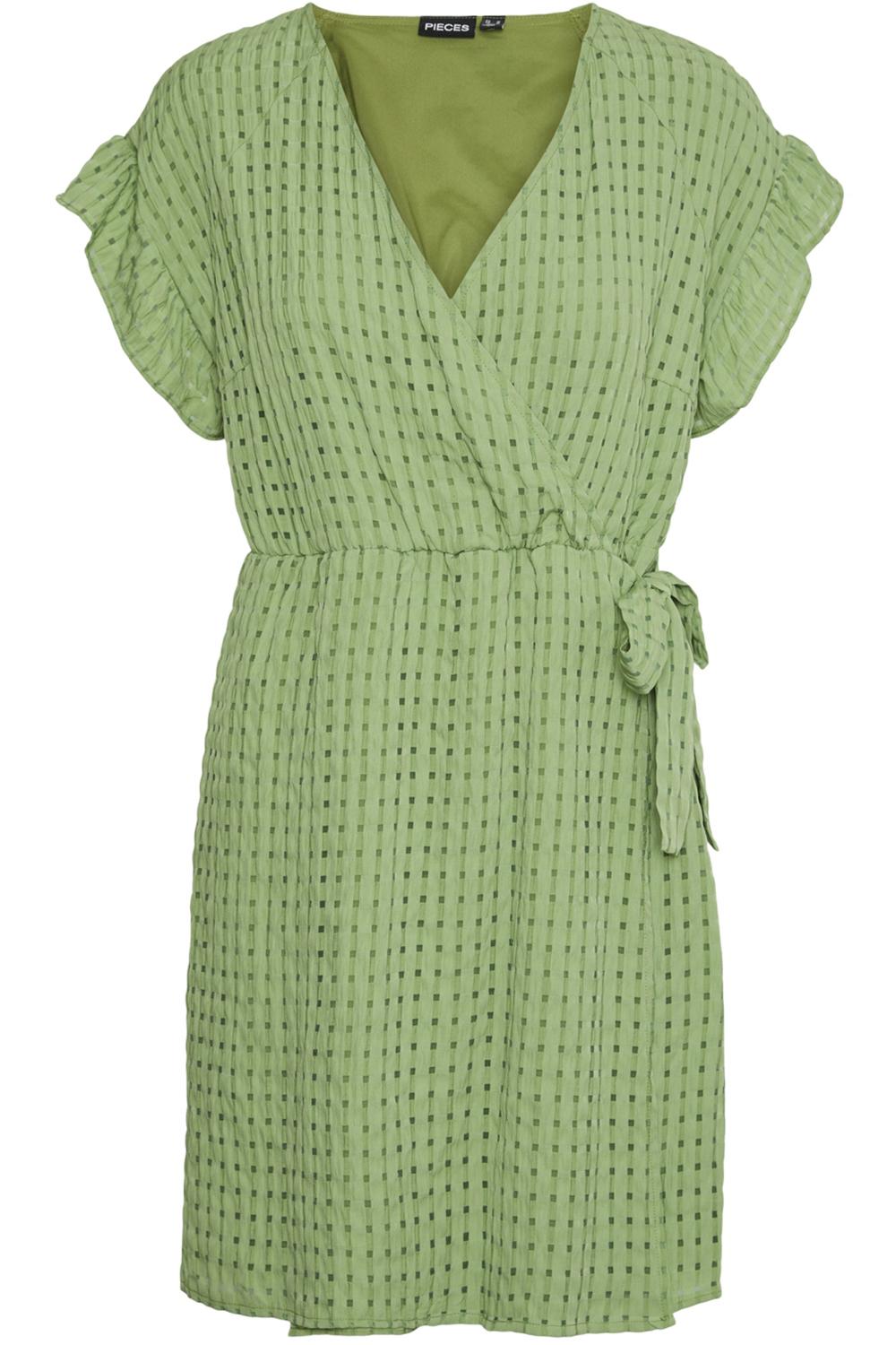 KARISTA SS WRAP DRESS - TENDRIL