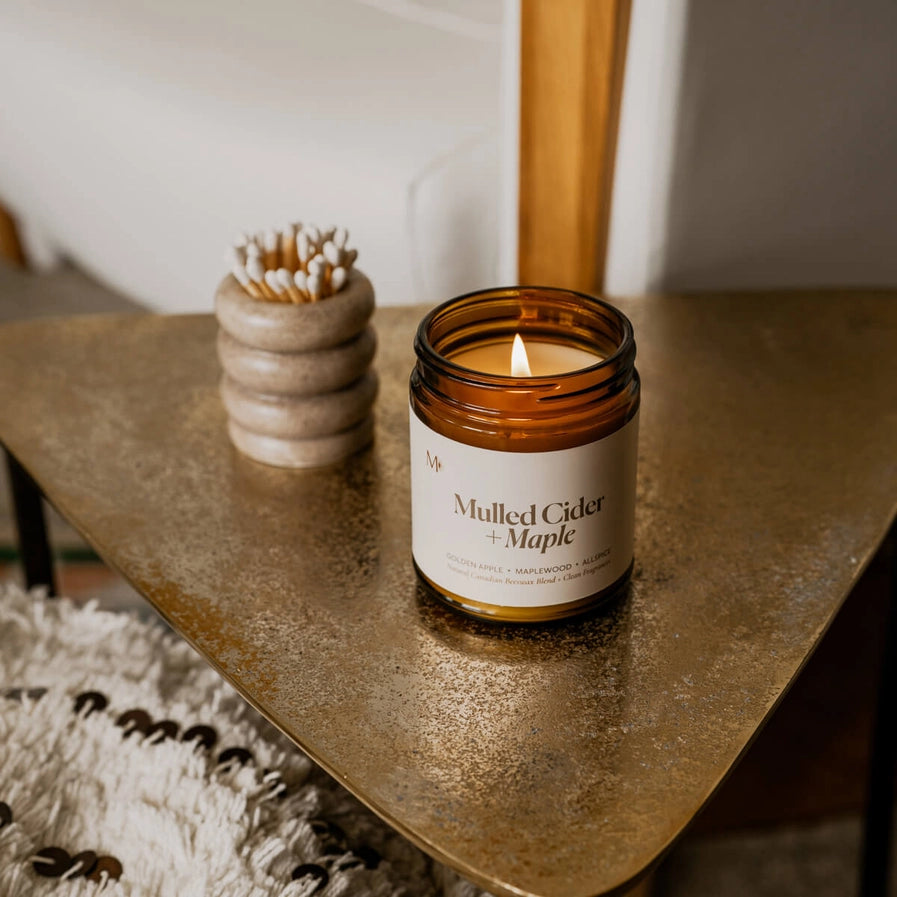 MISIYO MULLED CIDER + MAPLE CANADIAN BEESWAX CANDLE