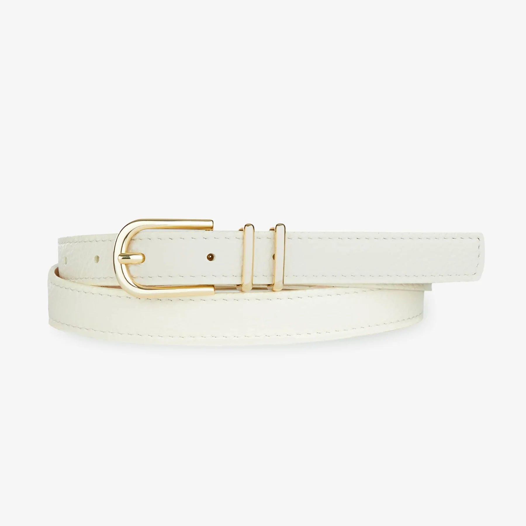 BRAVE LEATHER JULANE BELT - MARBLE