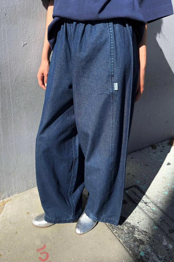 LE BON SHOPPE PARACHUTE PANTS - DENIM BLUE