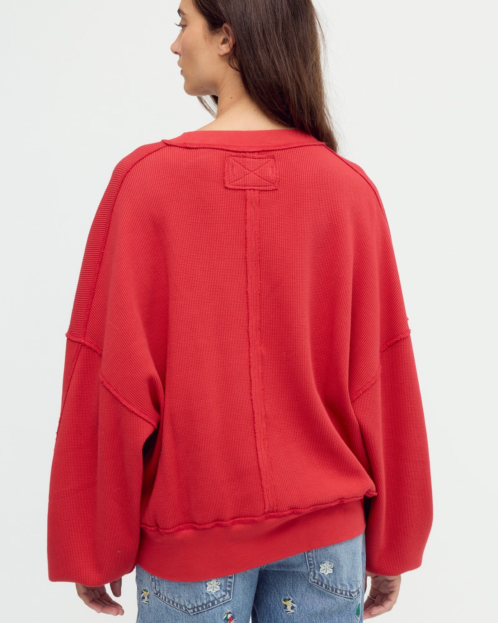 FREE PEOPLE SKYLINE PULLOVER - SALSA