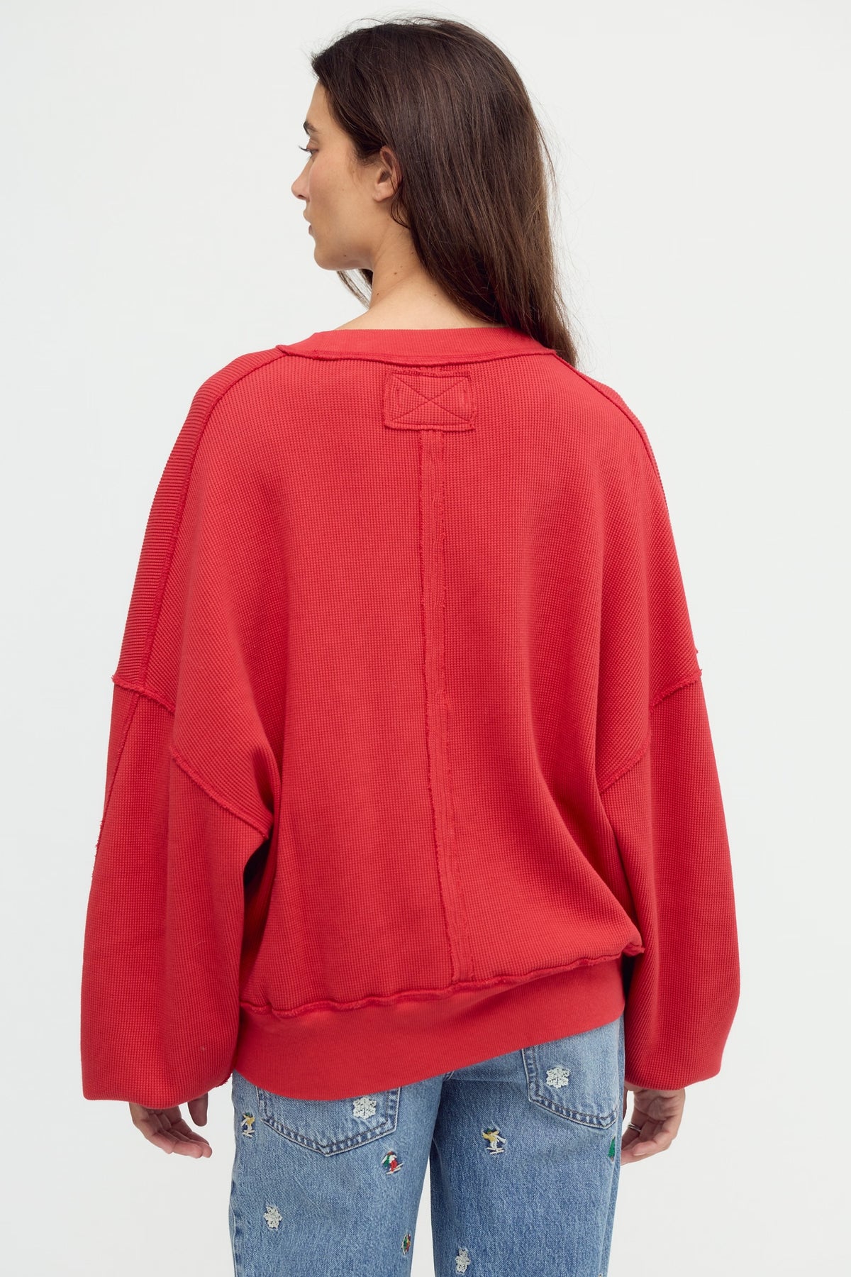 FREE PEOPLE SKYLINE PULLOVER - SALSA