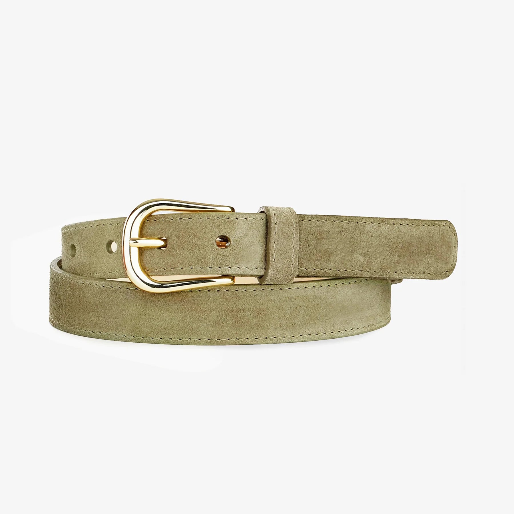 BRAVE LEATHER VIVIANA BELT - OLIVE SUEDE