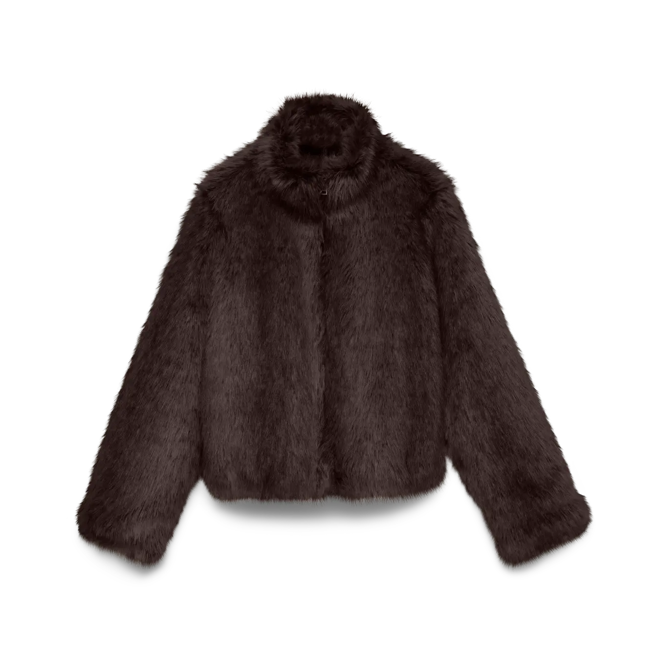 VM SASCHA FAUX FUR JACKET - CHOCOLATE TORTE