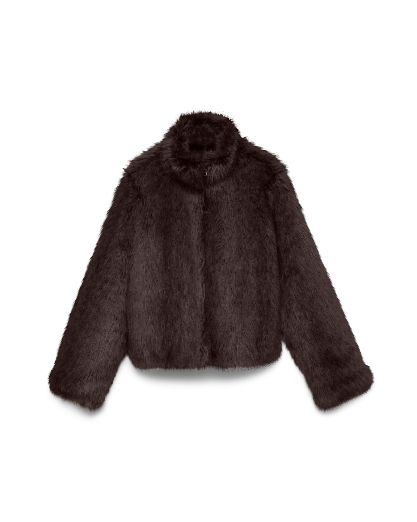 VM SASCHA FAUX FUR JACKET - CHOCOLATE TORTE