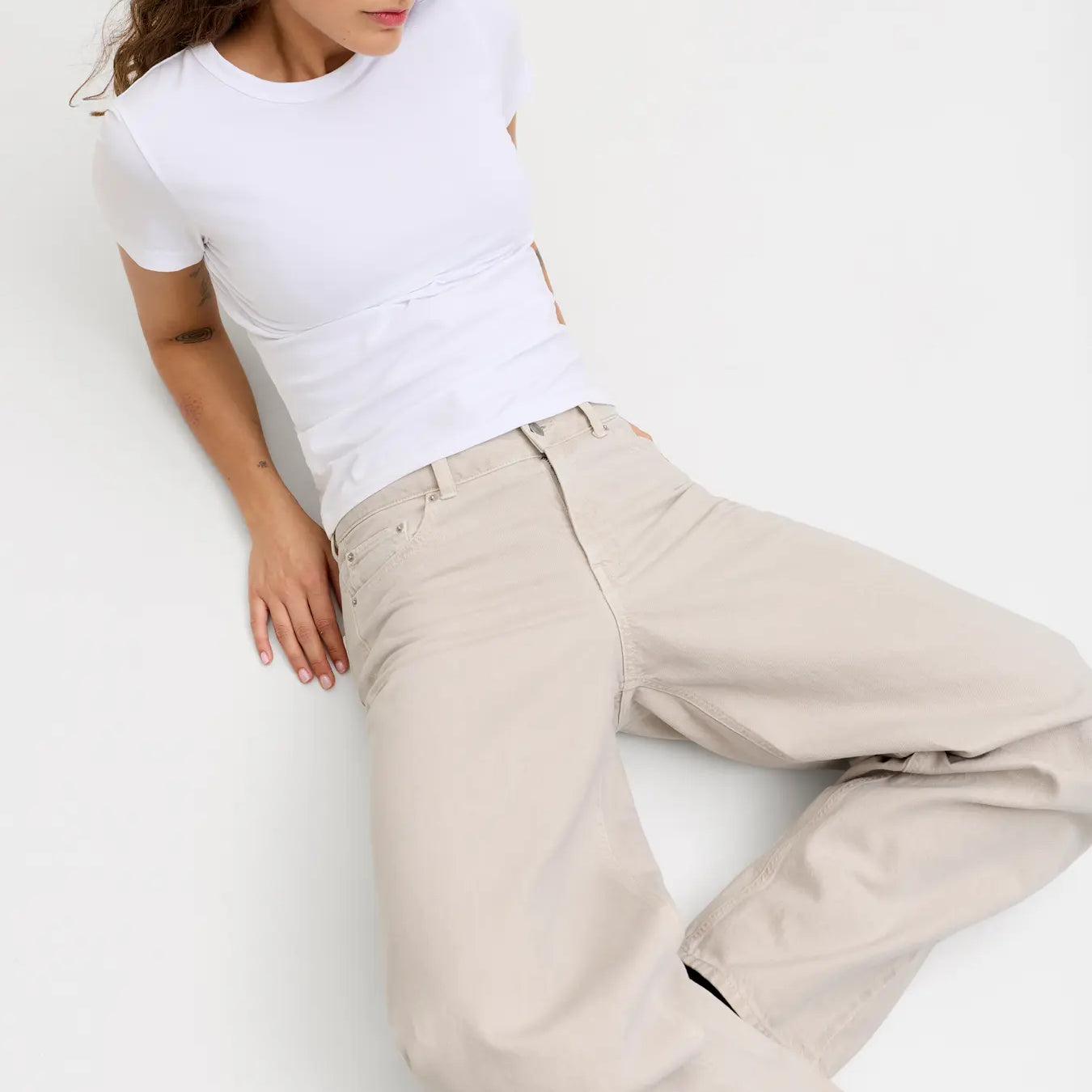 JJXX FUJI BARREL JEANS - MOONBEAM