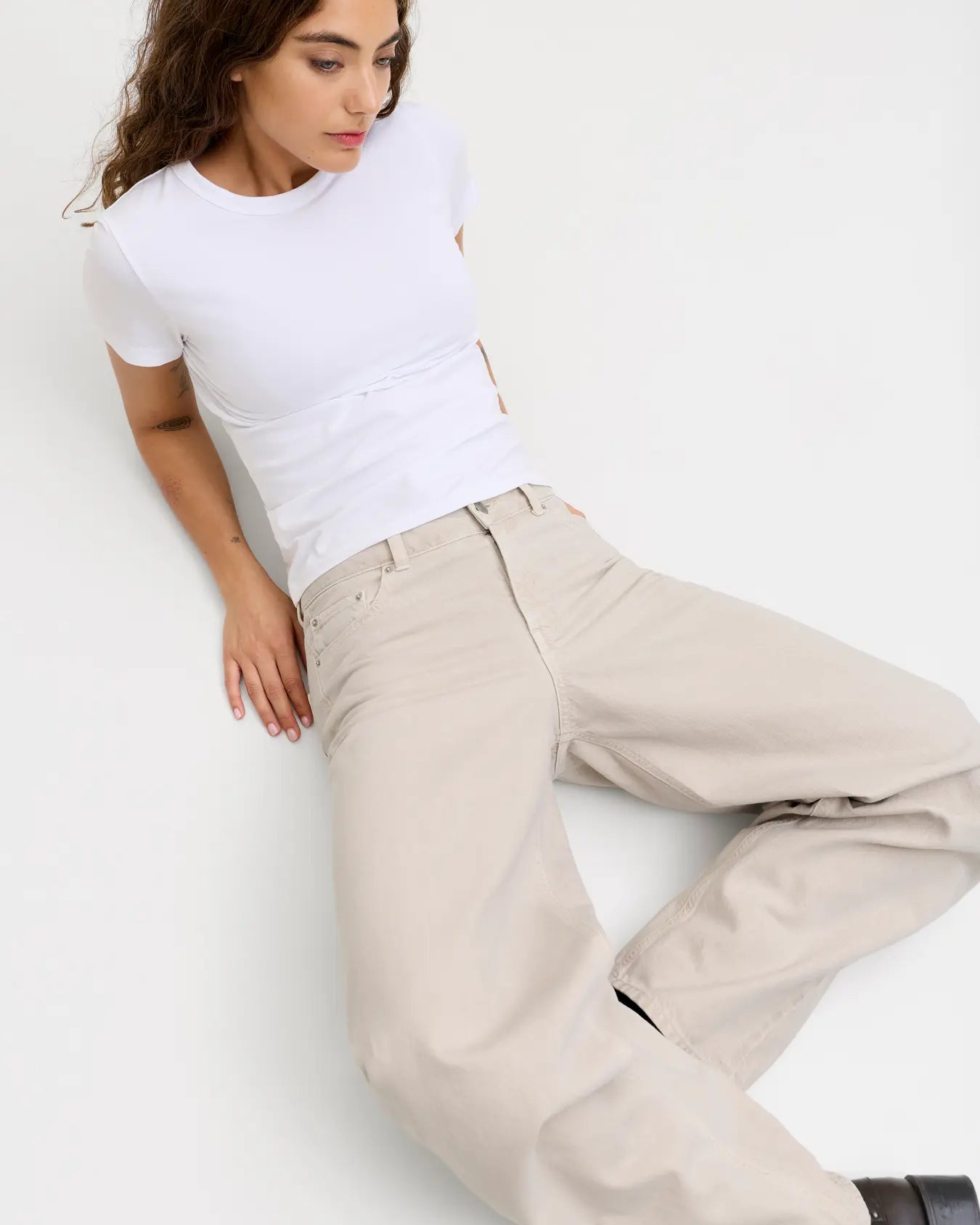 JJXX FUJI BARREL JEANS - MOONBEAM