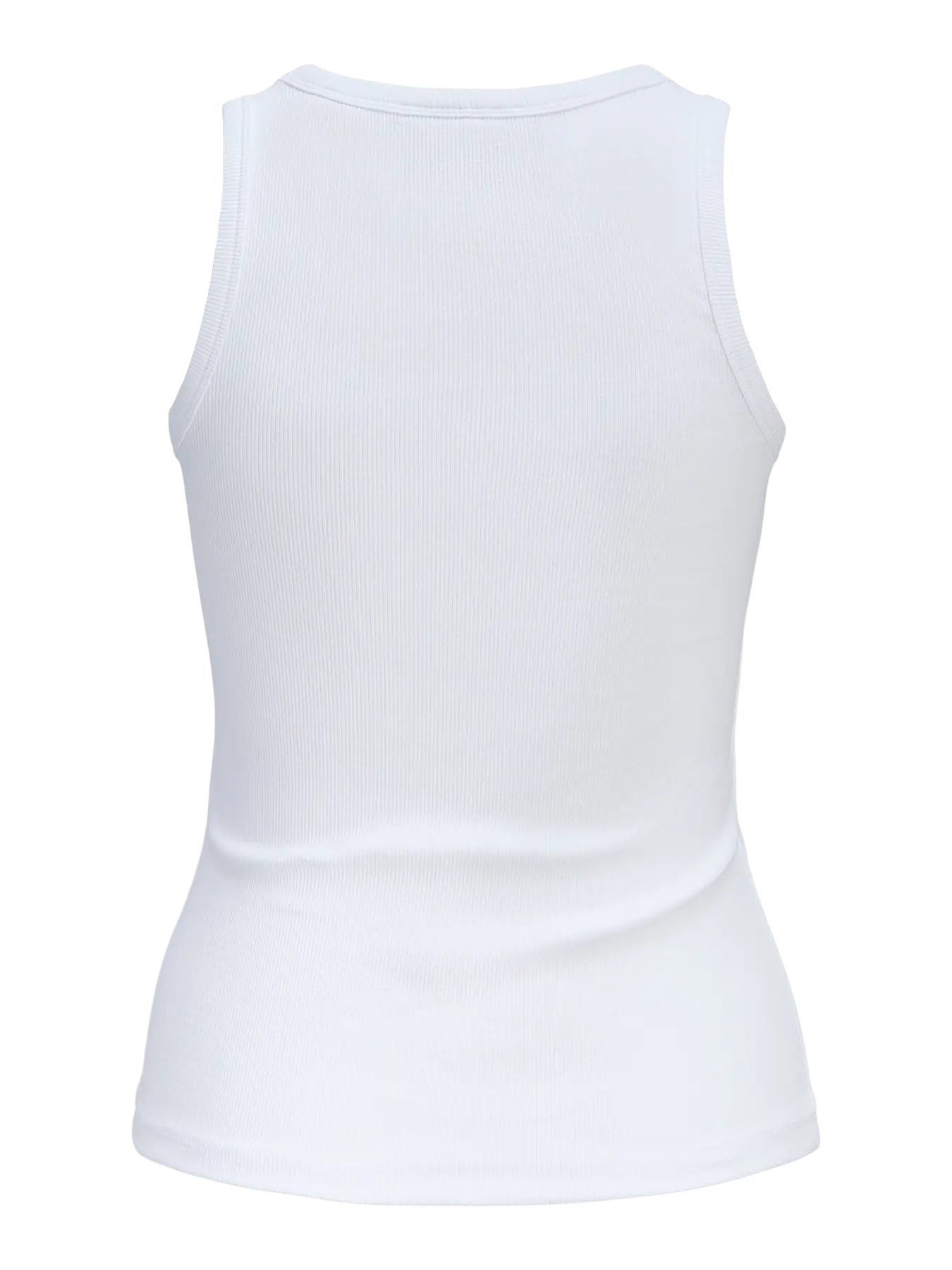 JJXX FRIDA U NECK RIBBED TANK - BRIGHT WHITE