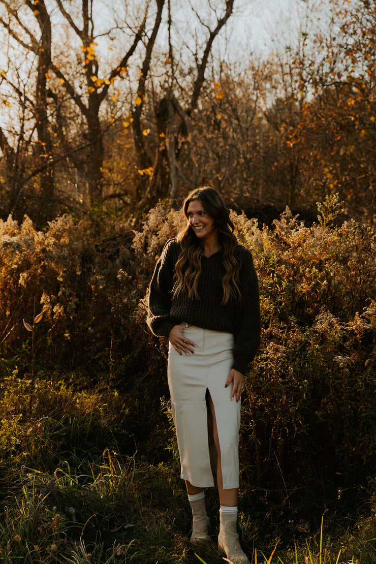 PINK MARTINI SLOANE SWEATER - BROWN