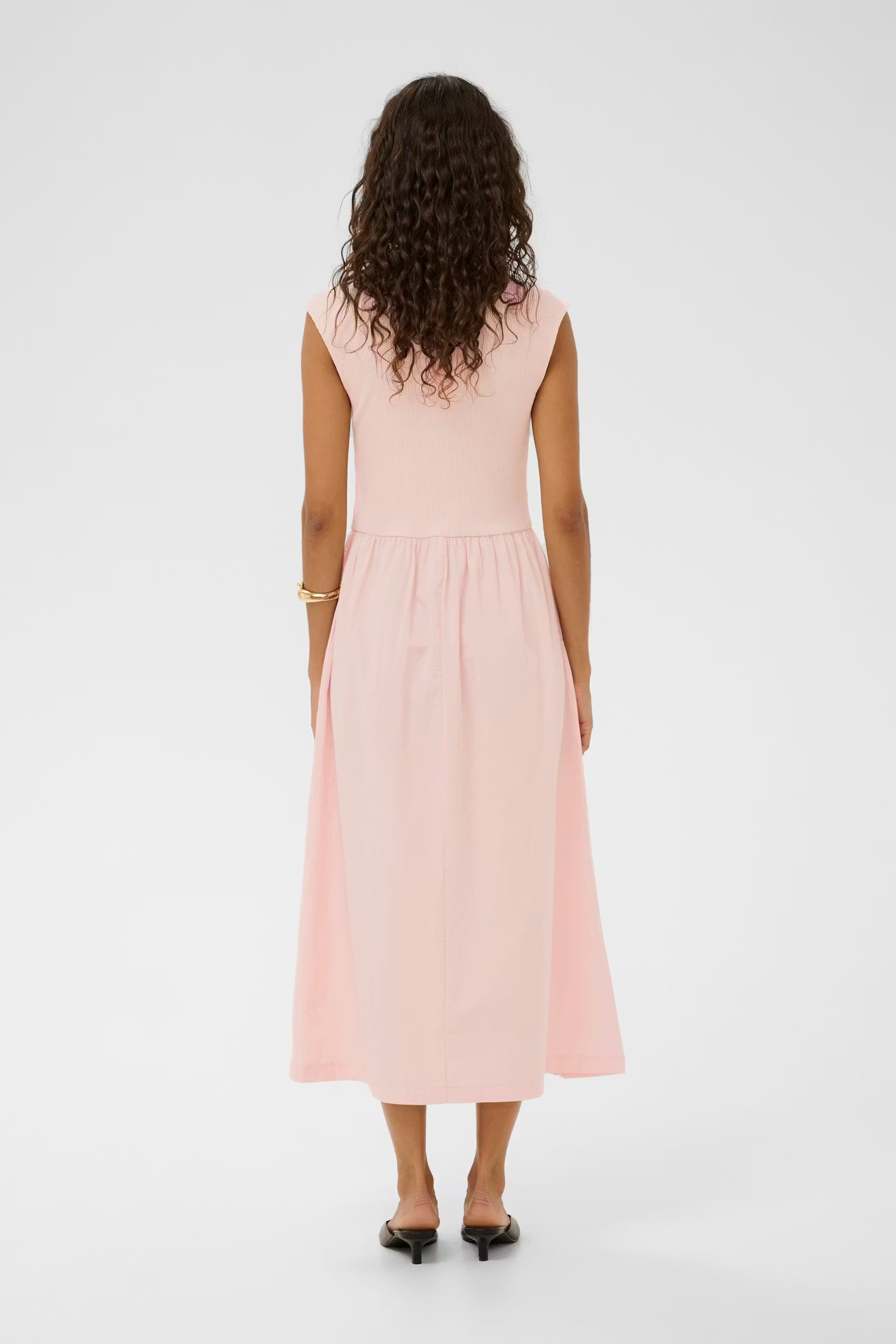 SOAKED SIMONE PHOEBE MIDI DRESS - PEARL BLUSH