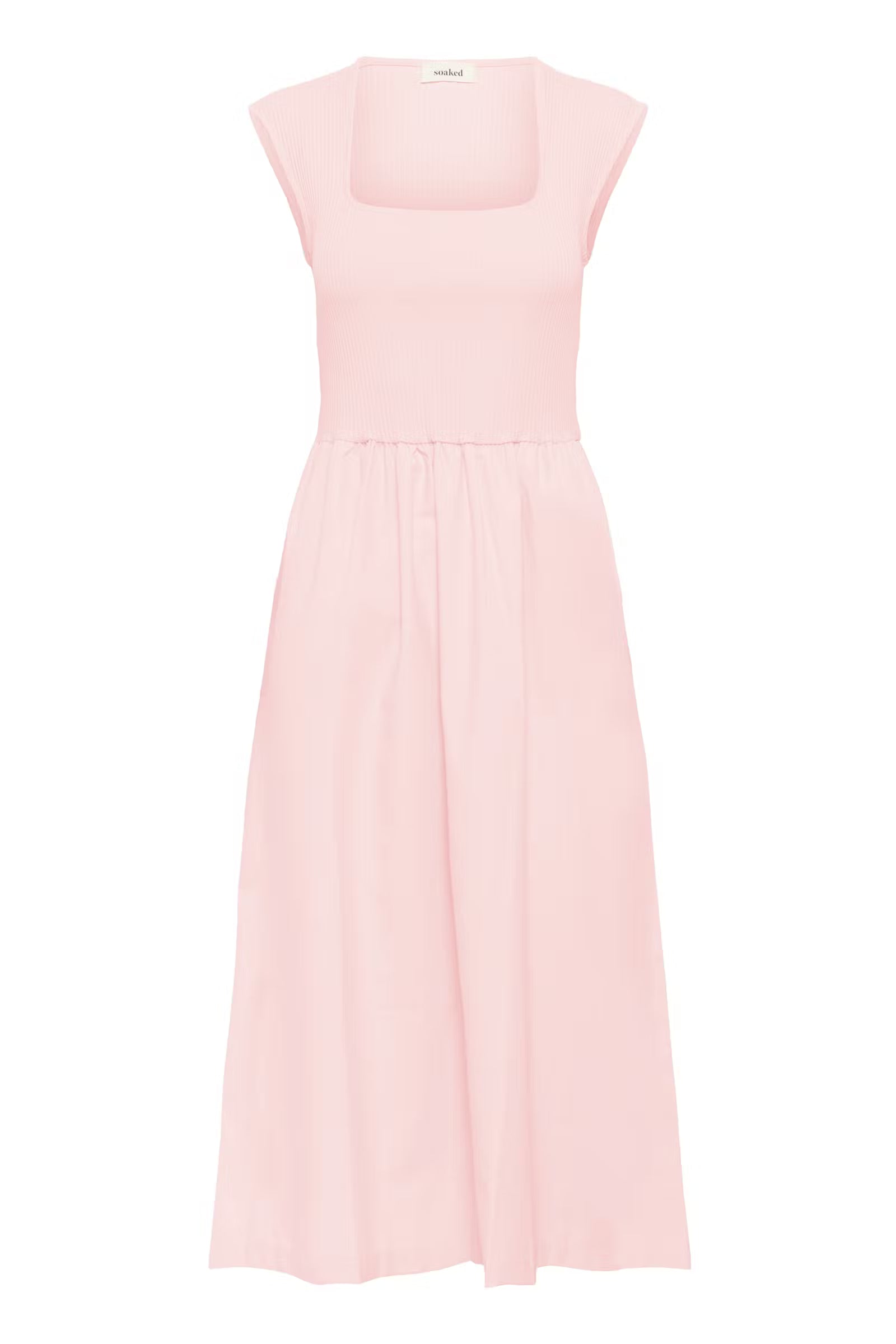 SOAKED SIMONE PHOEBE MIDI DRESS - PEARL BLUSH