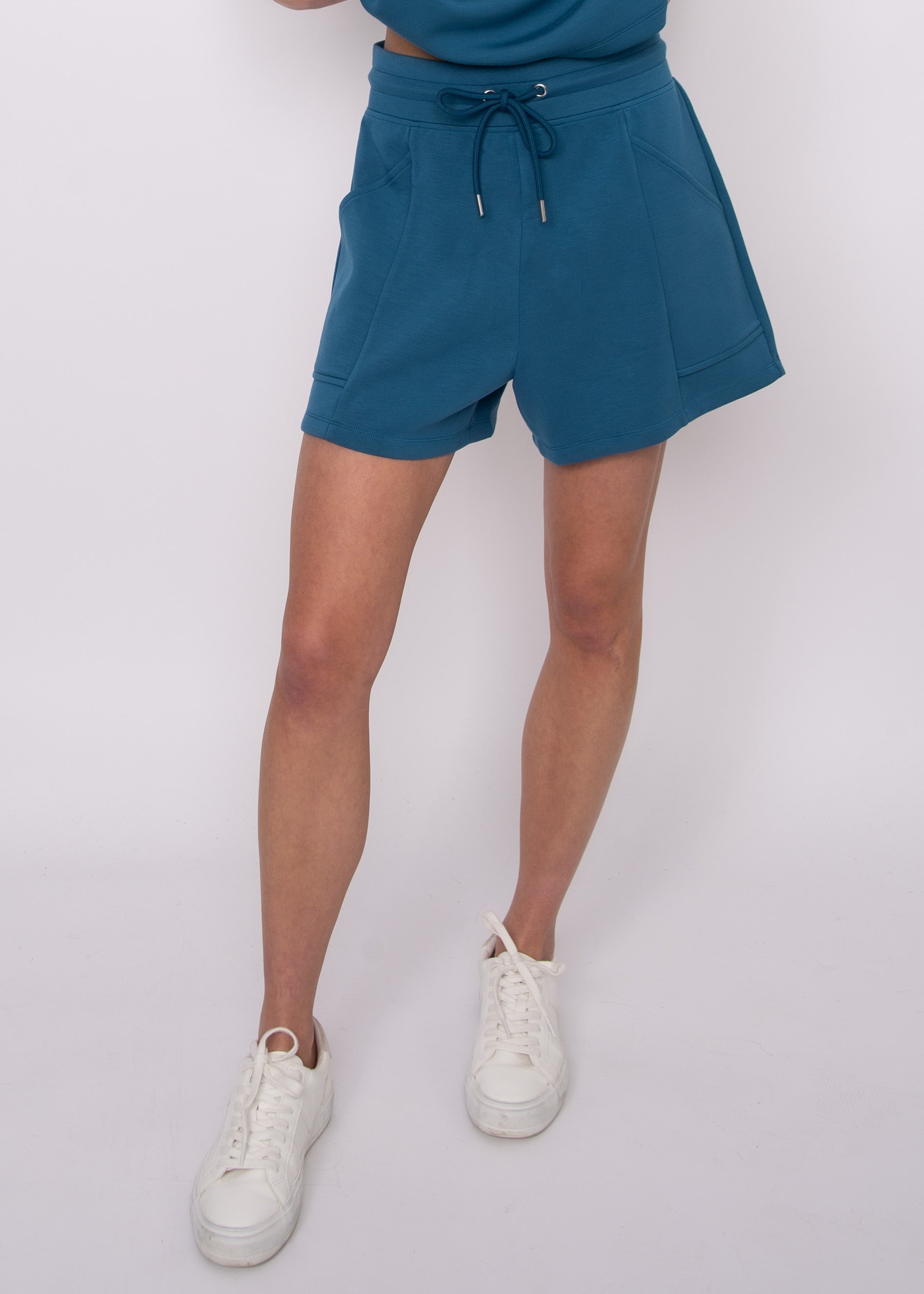 SENZA SOFT KNIT SHORTS - BORDER BLUE