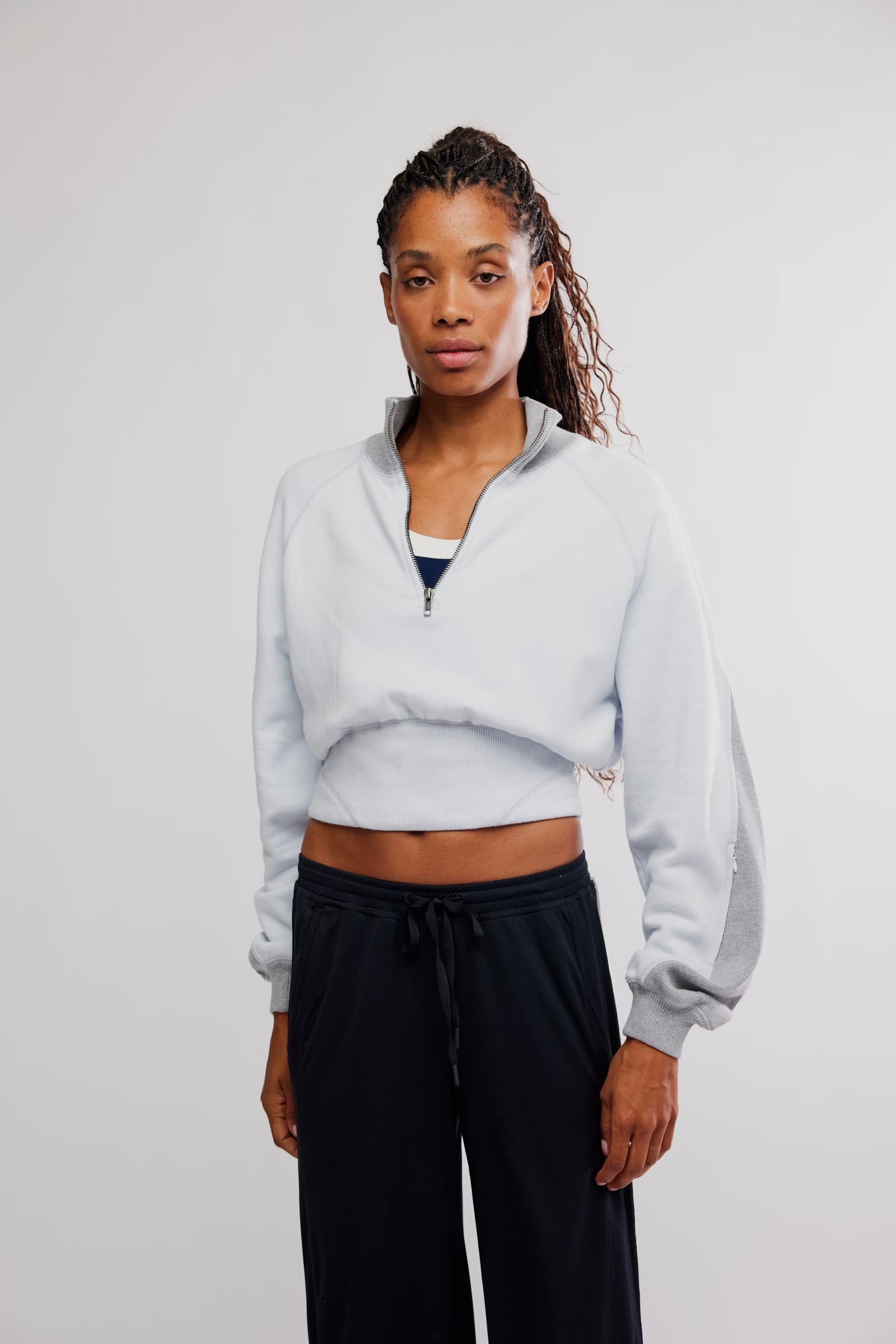 FREE PEOPLE OUT OF THE PARK PULLOVER - ARCTIC SNOW COMBO