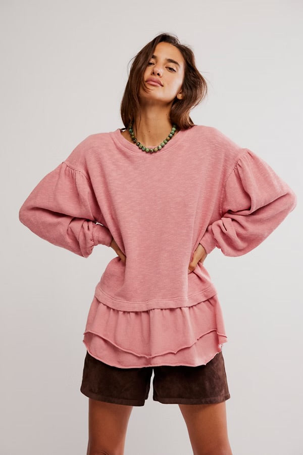 FREE PEOPLE MADDIE LONG SLEEVE - ROSIE