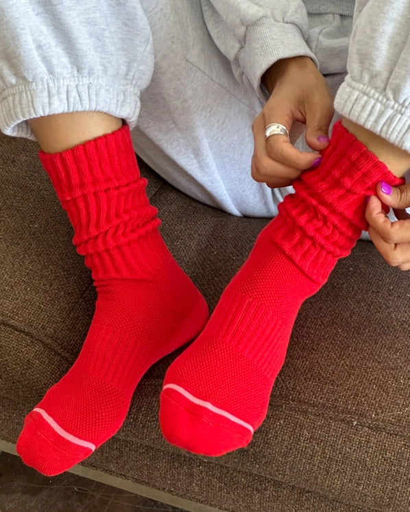 LE BON SHOPPE BALLET SOCKS - STRAWBERRY