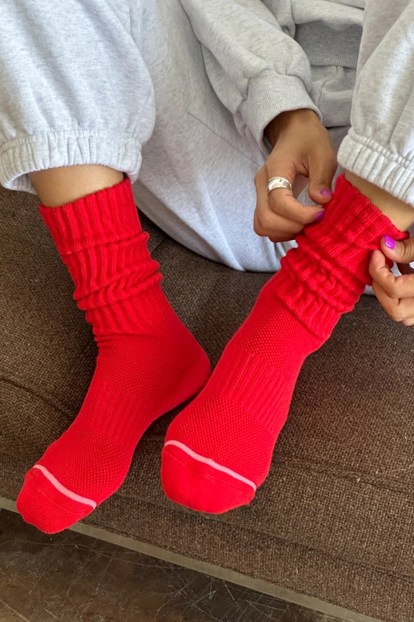 LE BON SHOPPE BALLET SOCKS - STRAWBERRY