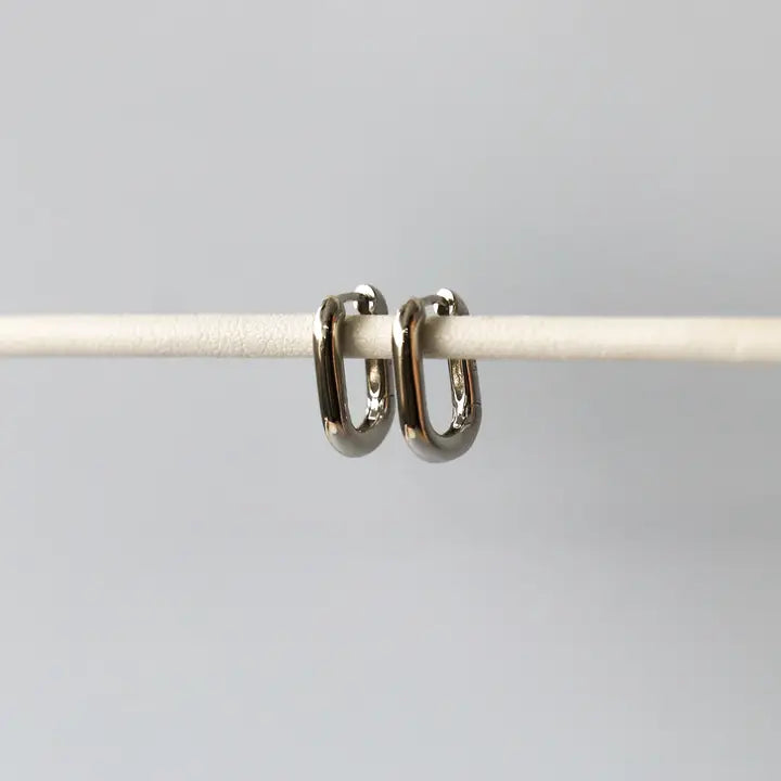 RADA CHUNKY EARRINGS - SILVER