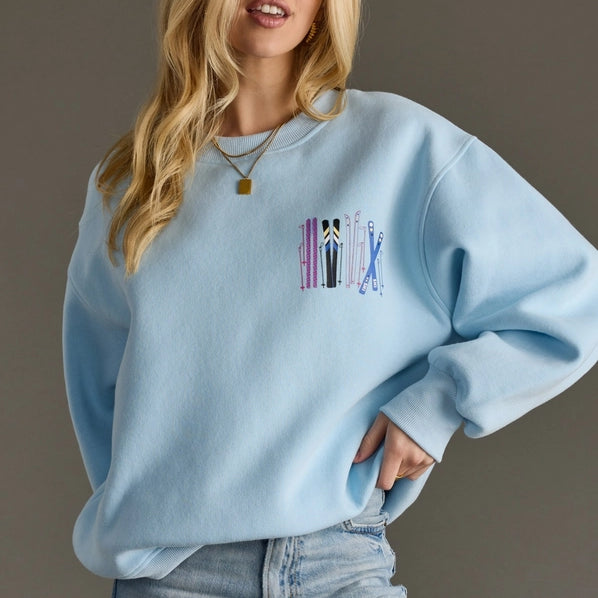 APRES SKI CLUB SWEATSHIRT - LIGHT BLUE