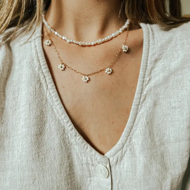 OAK + EVE BLOOM DAISY NECKLACE - GOLD
