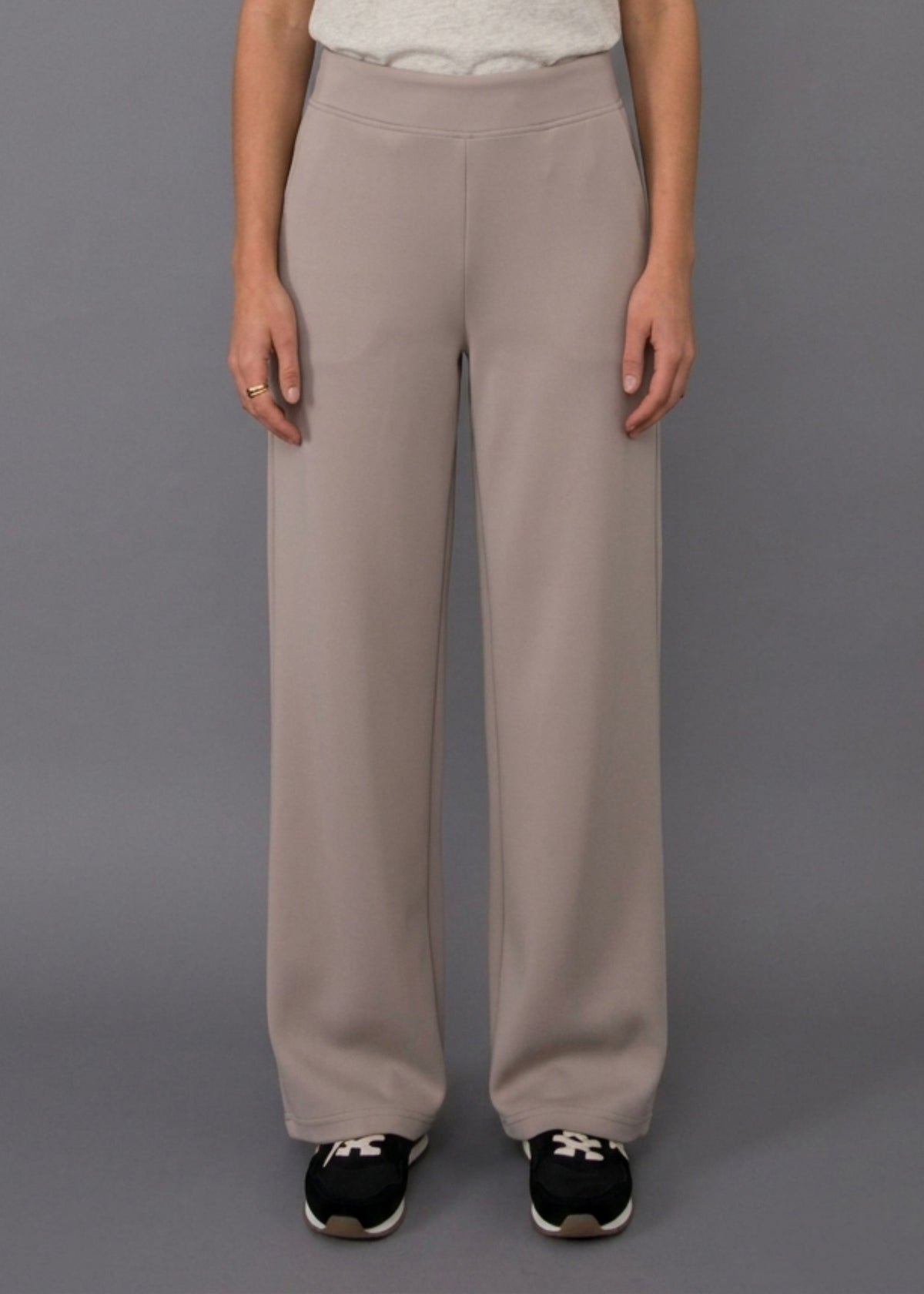 VICTORIA SOFT KNIT STRAIGHT LEG PANTS - BIRCH