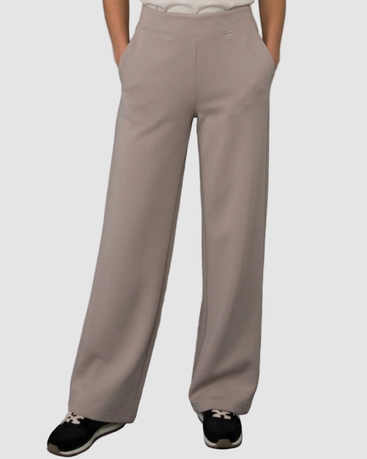 VICTORIA SOFT KNIT STRAIGHT LEG PANTS - BIRCH