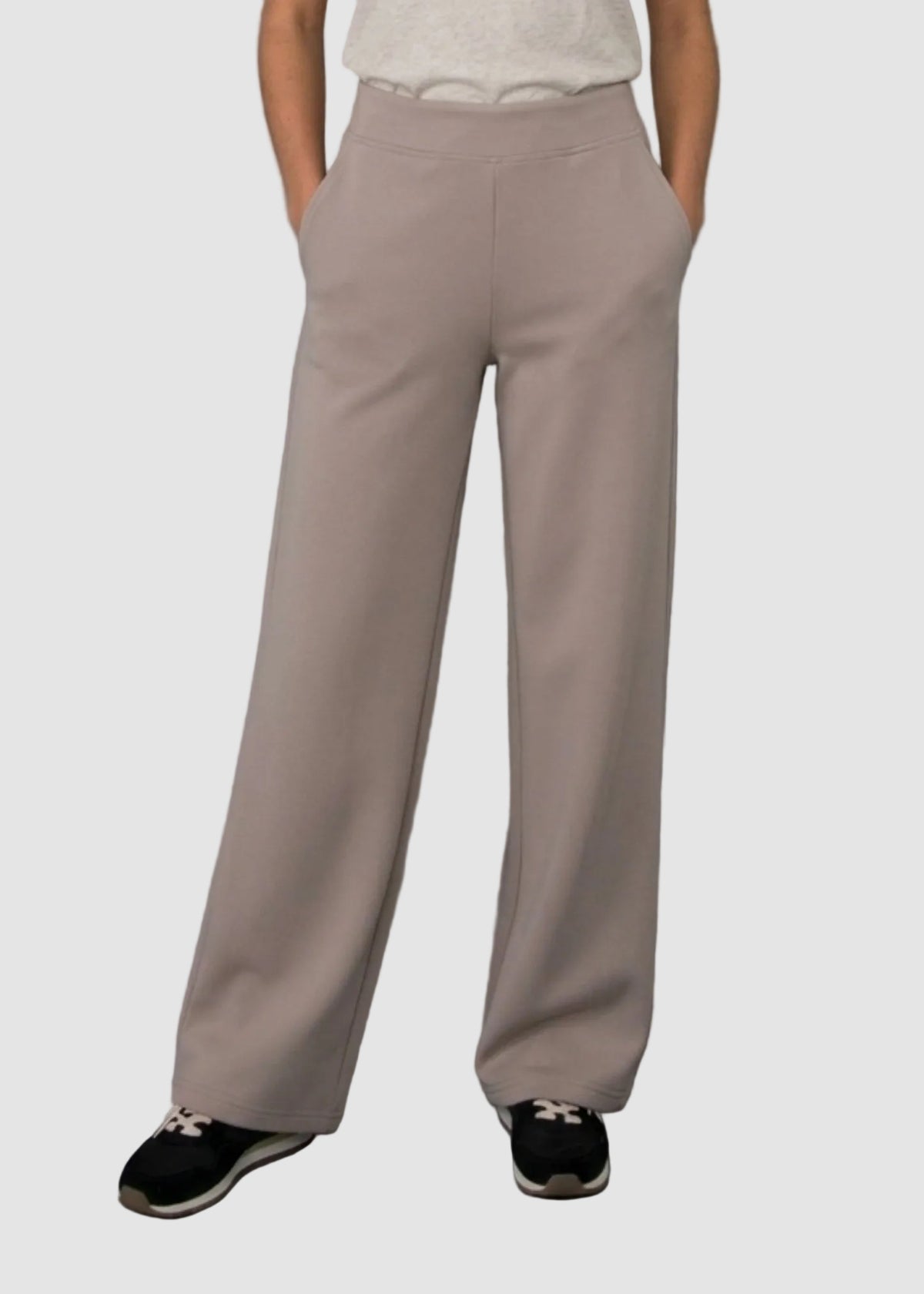 VICTORIA SOFT KNIT STRAIGHT LEG PANTS - BIRCH