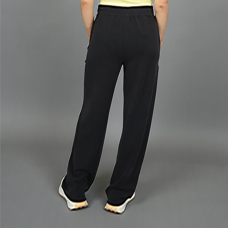 VICTORIA SUPER SOFT MODAL WIDE LEG PANT - BLACK