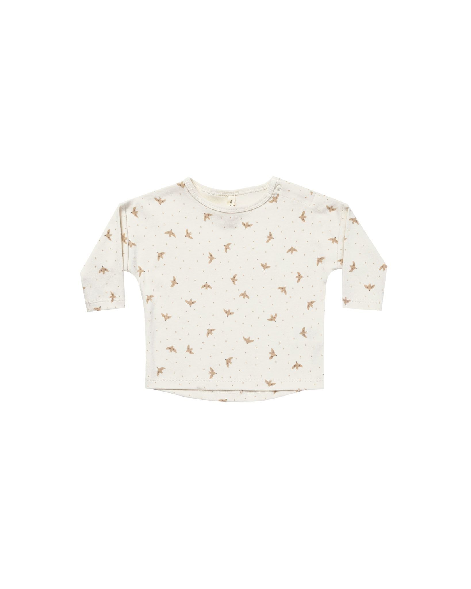 QUINCY MAE LONG SLEEVE TOP - DOVE
