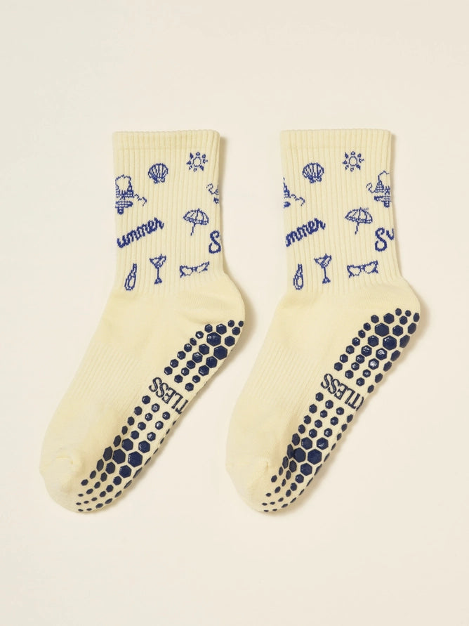 EFFORTLESS CLUB GRIP SOCKS - NATURAL