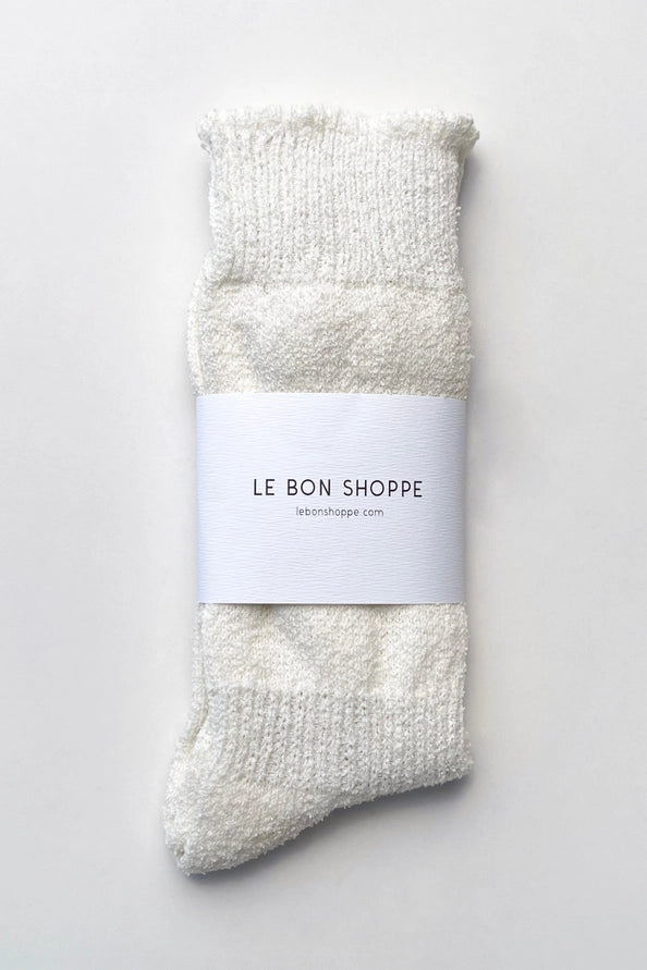 LE BON SHOPPE AIRY PUFFIN SOCK - SALT