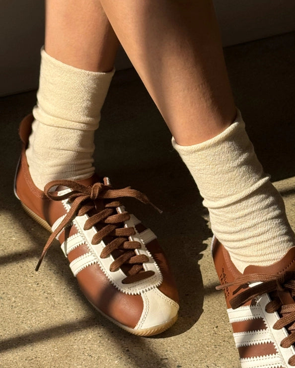 LE BON SHOPPE BREEZY SNEAKER SOCKS - NATUREL