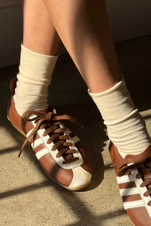 LE BON SHOPPE BREEZY SNEAKER SOCKS - NATUREL
