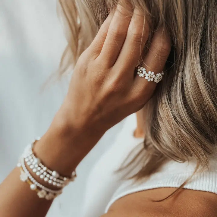 OAK + EVE DAISY CHAIN RING - MULTI