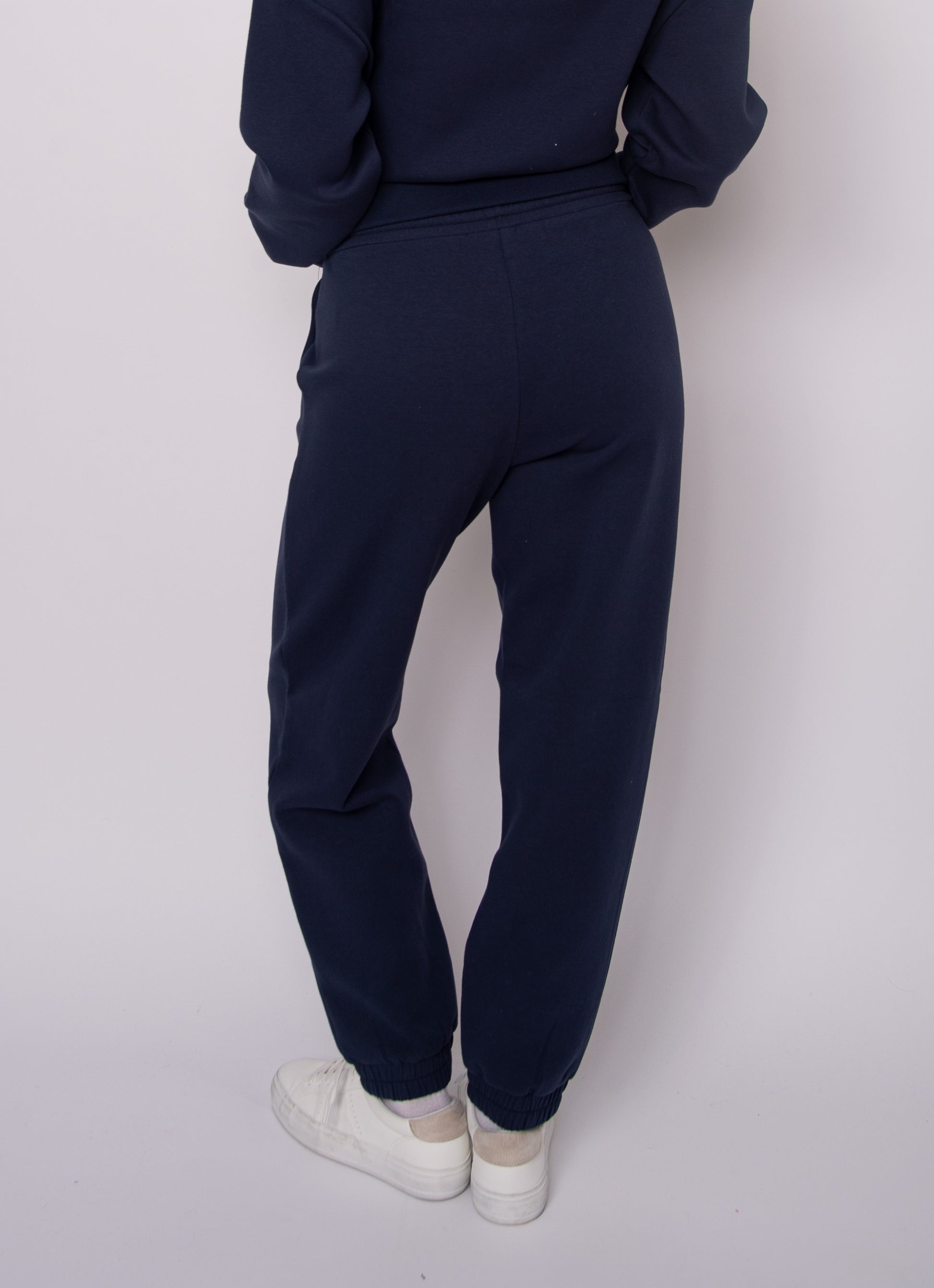 FATIMA SOFT KNIT JOGGERS - NAVY BLUE