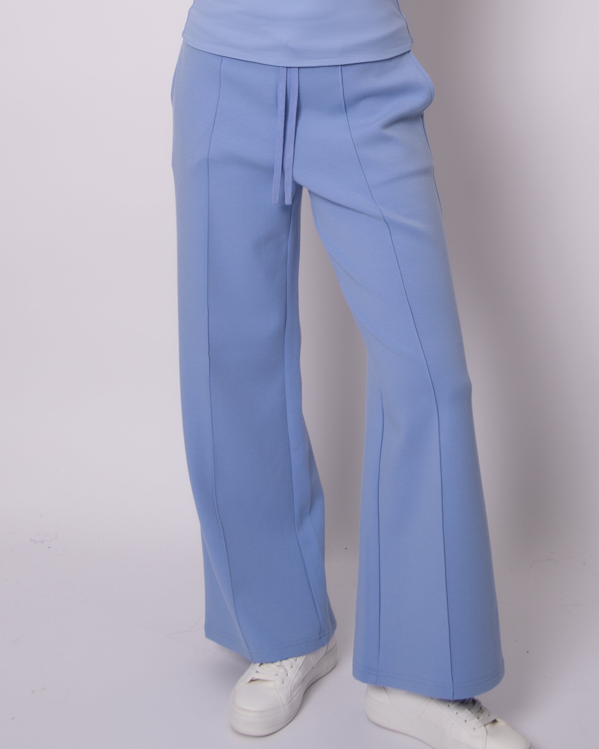 PRIDA SOFT KNIT PULL ON PANTS - PERRI BLUE