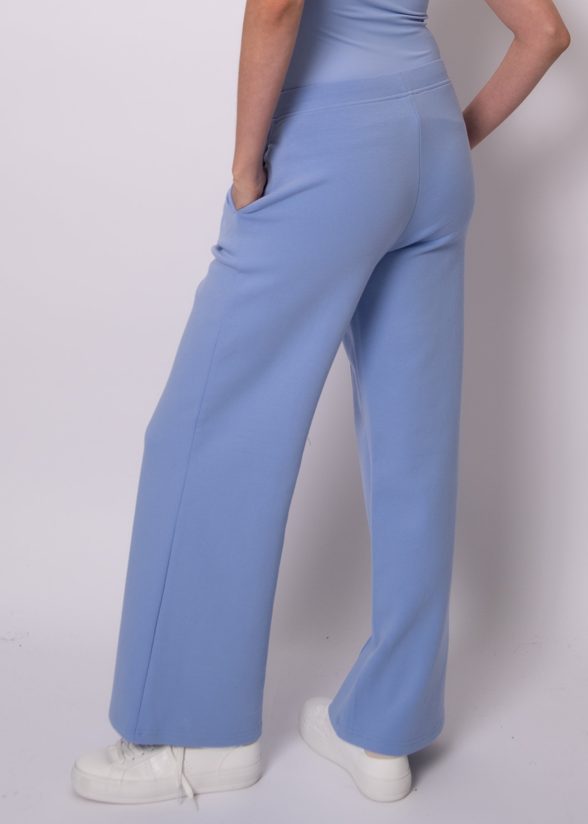 PRIDA SOFT KNIT PULL ON PANTS - PERRI BLUE