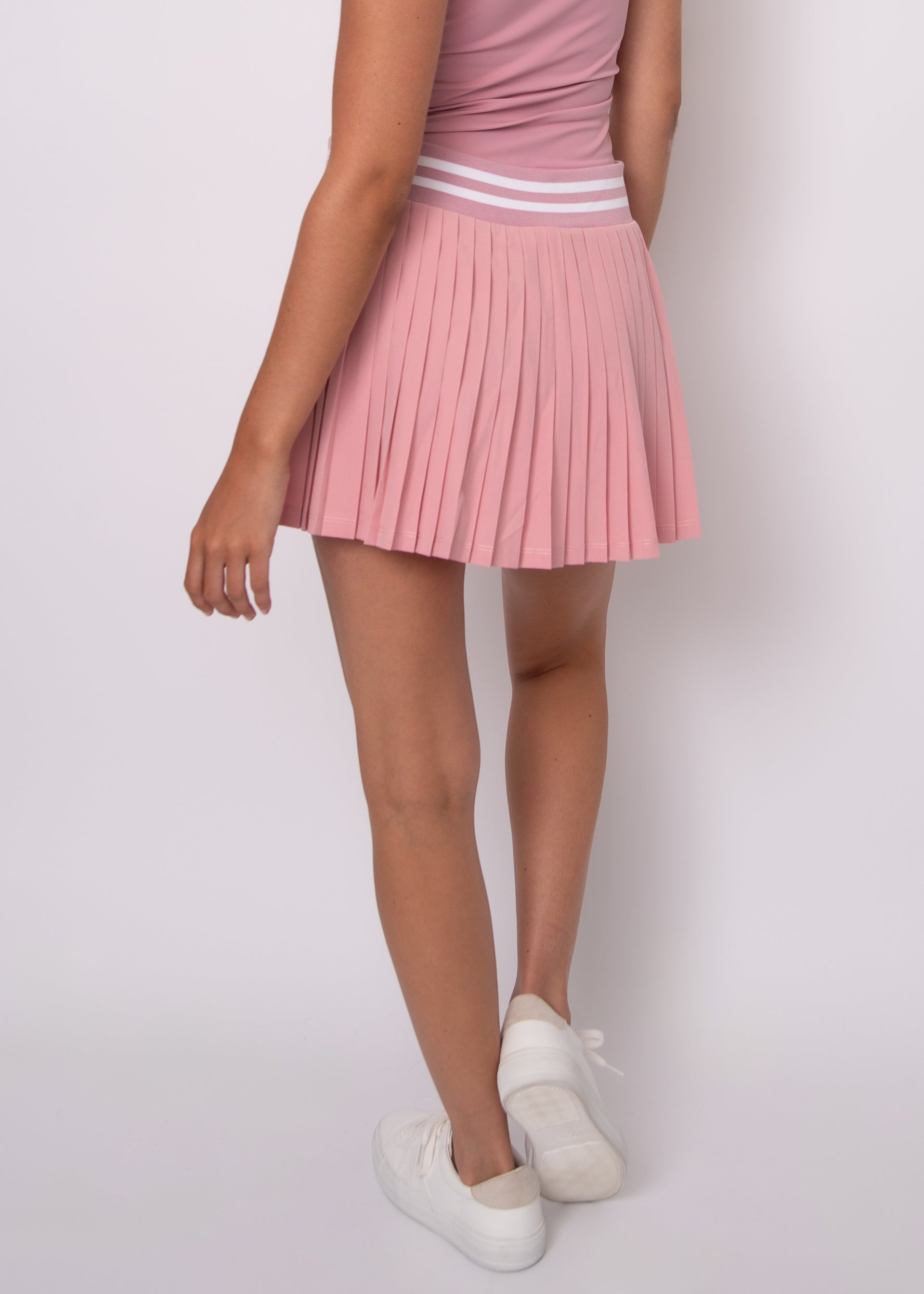 YURA PLEATED SKIRT - PETAL PINK