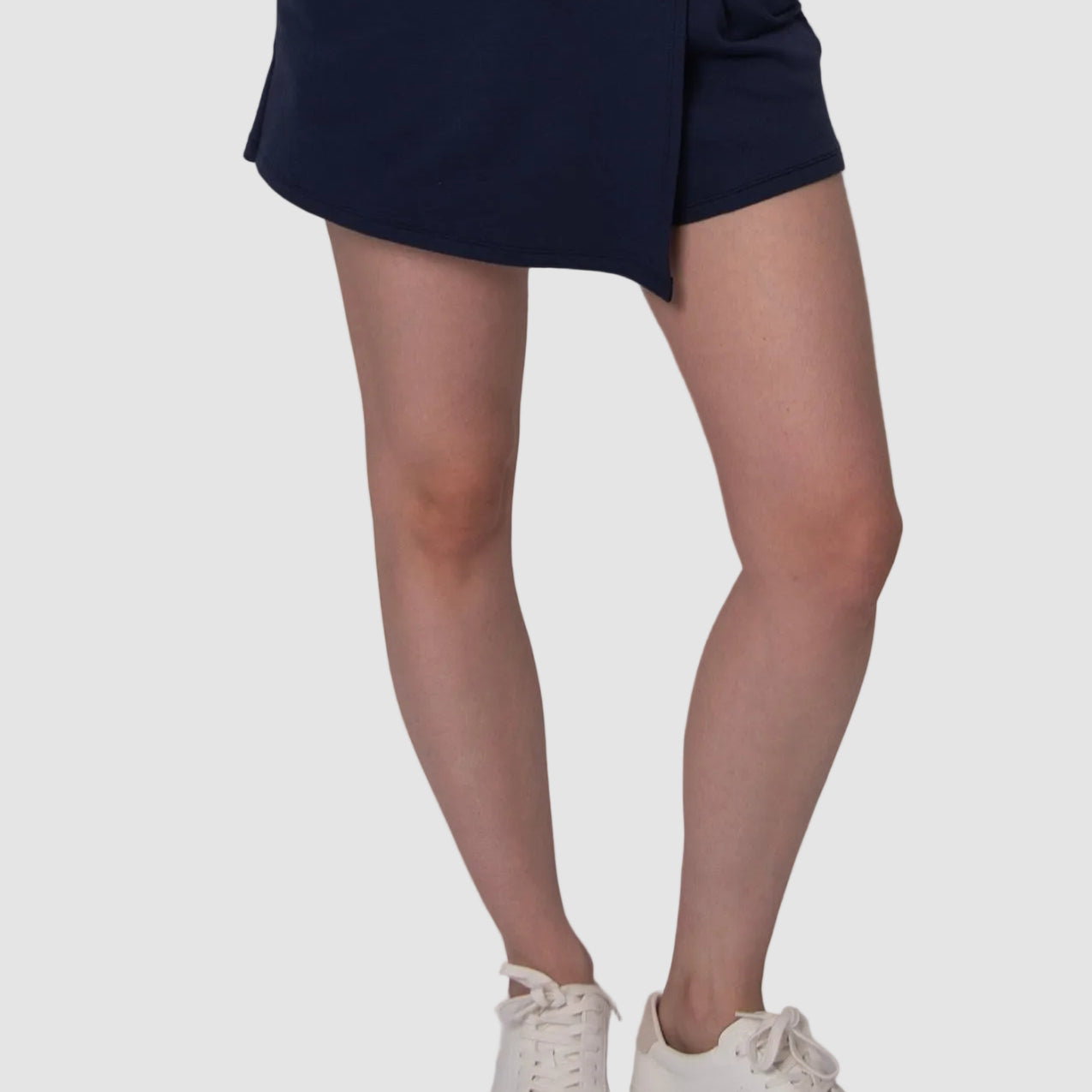 STARRY SOFT KNIT SKORT - NAVY BLUE
