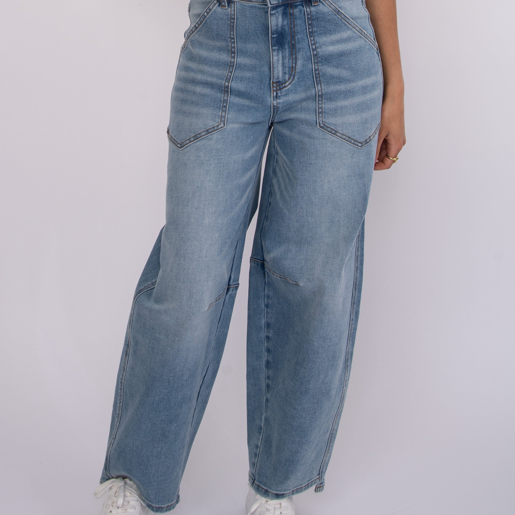MILLA STRETCH PANTS - DARK WASH