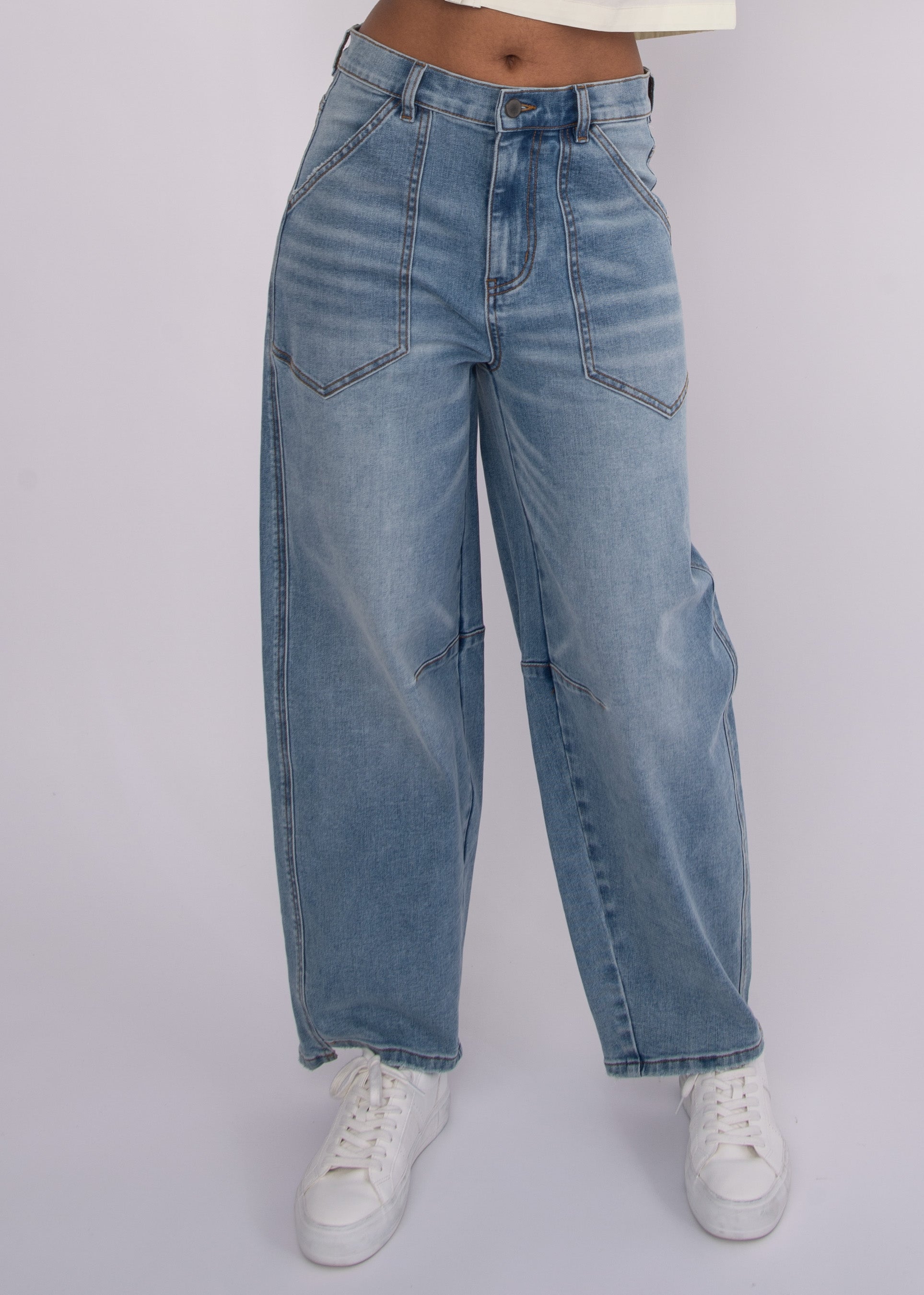 MILLA STRETCH PANTS - DARK WASH