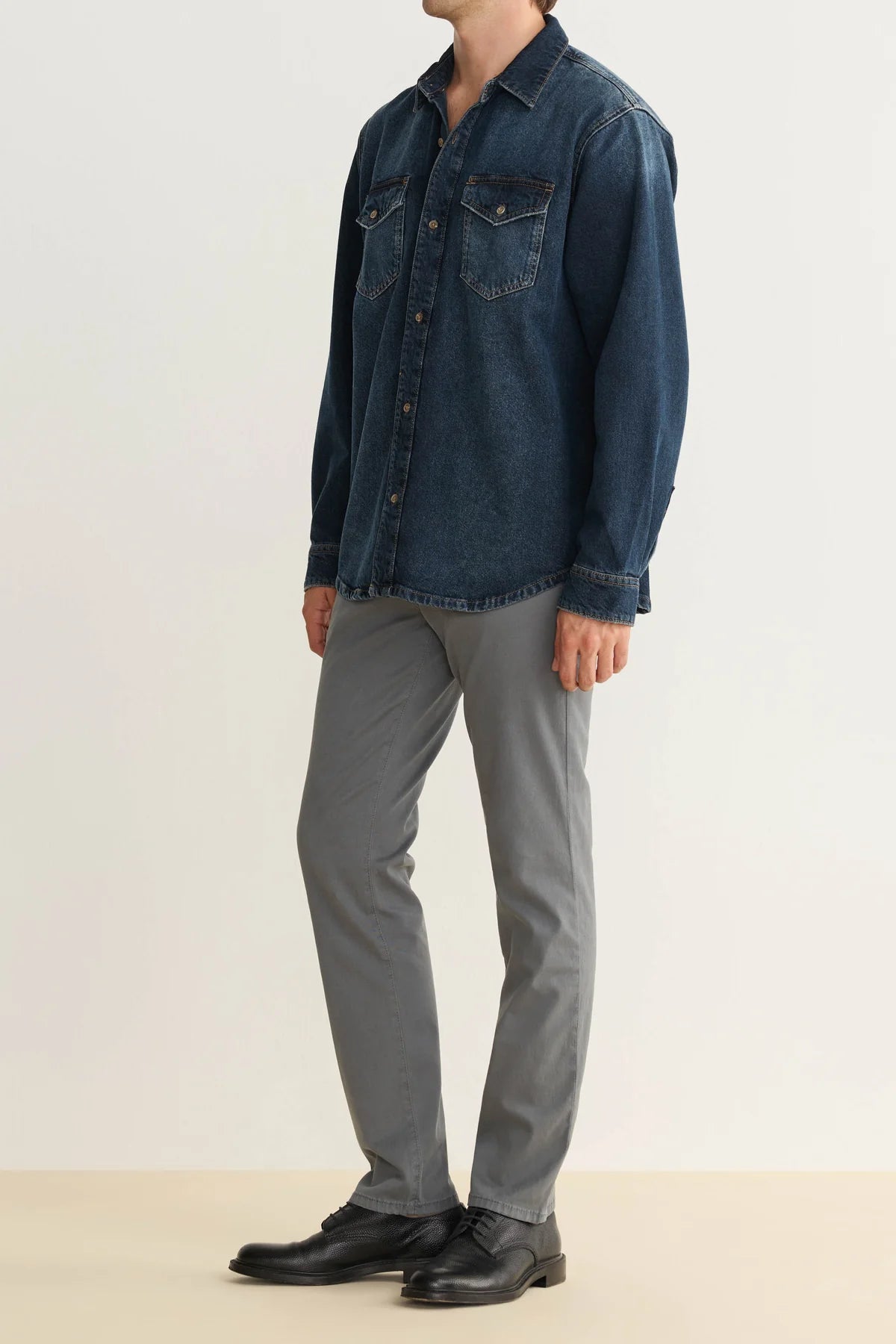 WARP + WEFT AMS SLIM FIT PANT - STORMY WEATHER