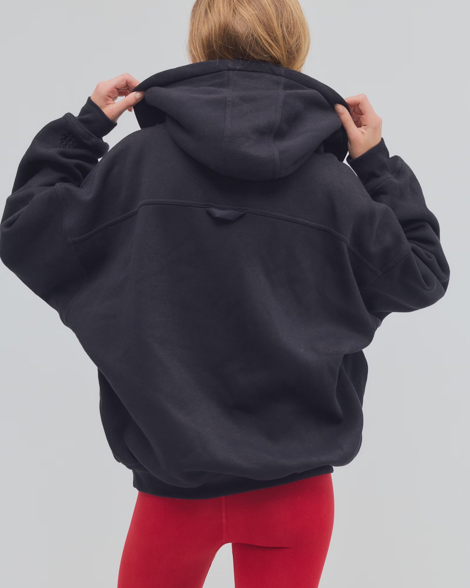 FREE PEOPLE FINAL CALL ZIP HOODIE - BLACK