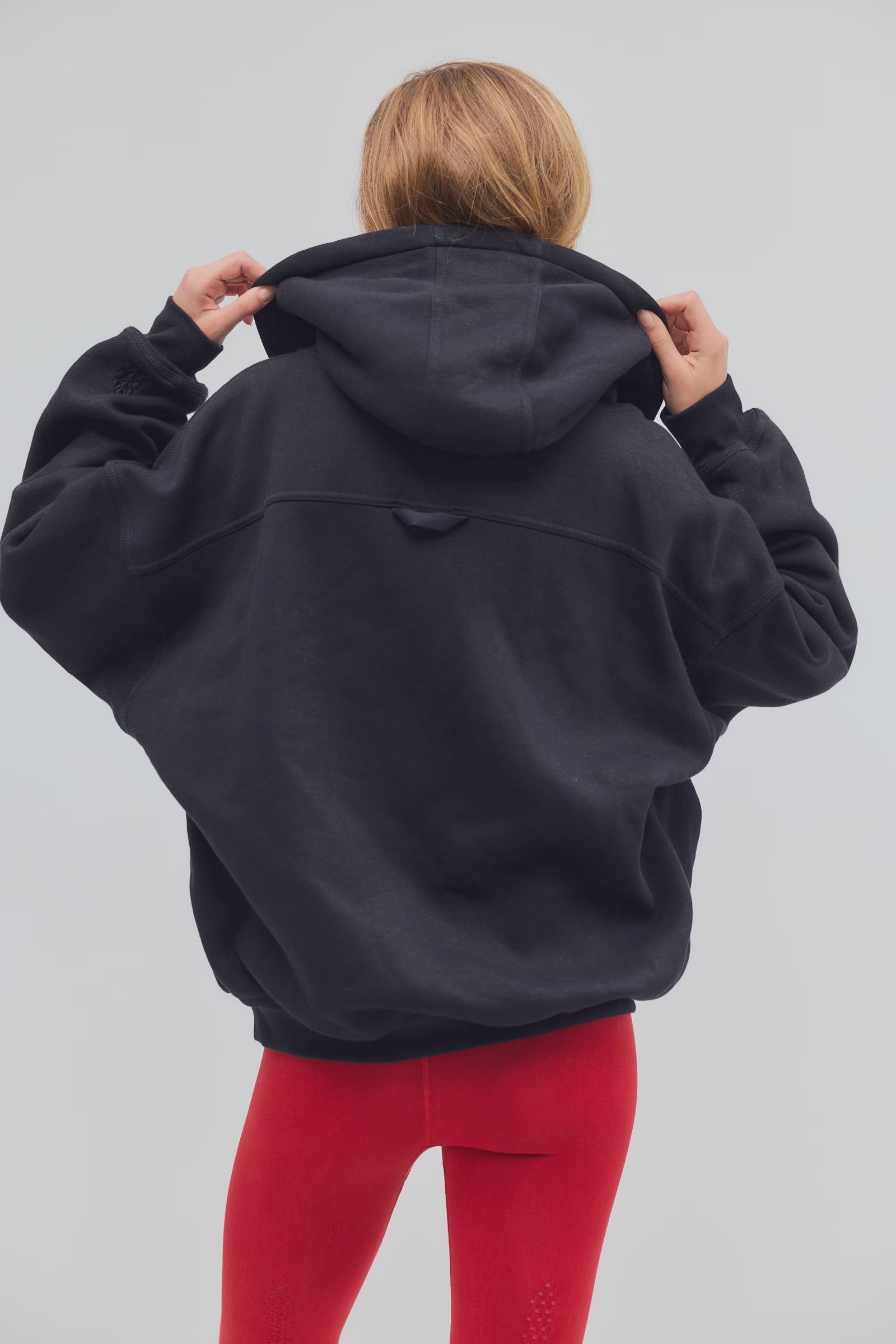 FREE PEOPLE FINAL CALL ZIP HOODIE - BLACK