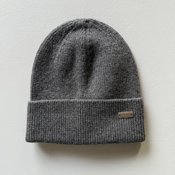 WEST VON FRANKIE CASHMERE BEANIE - CHARCOAL