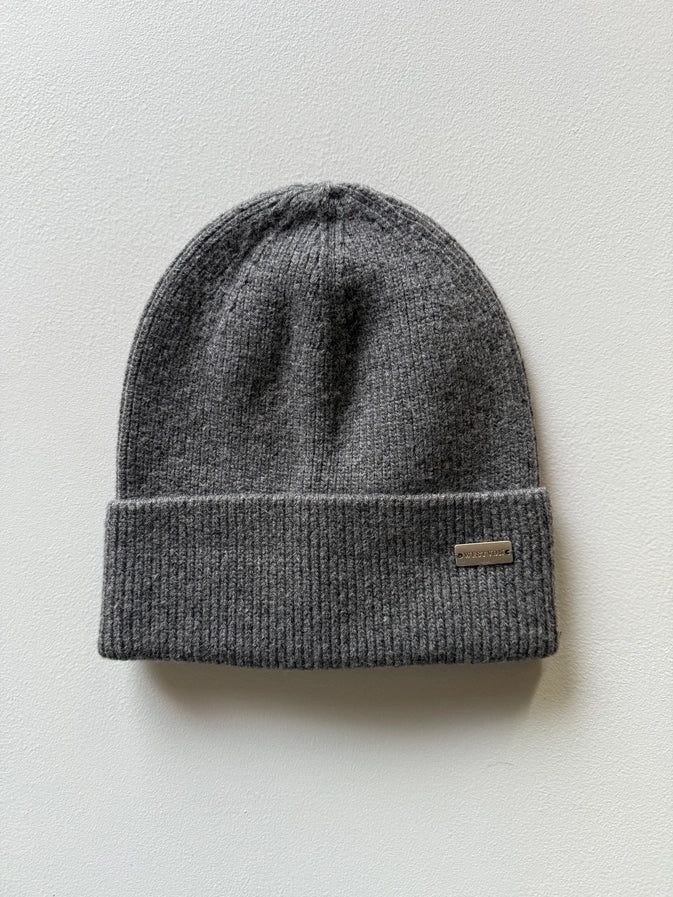 WEST VON FRANKIE CASHMERE BEANIE - CHARCOAL