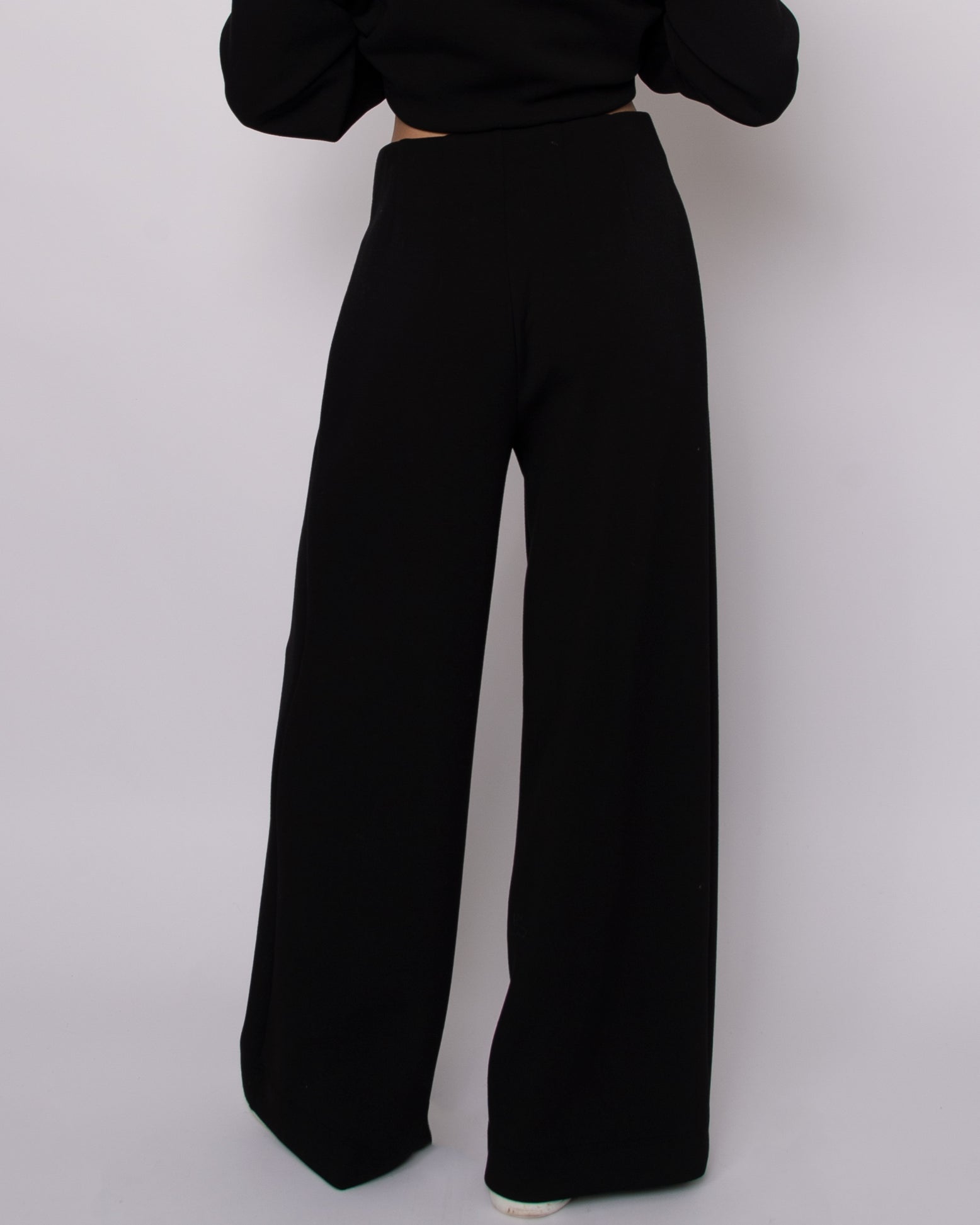 PHOEBE SOFT KNIT PULL ON PANT - BLACK