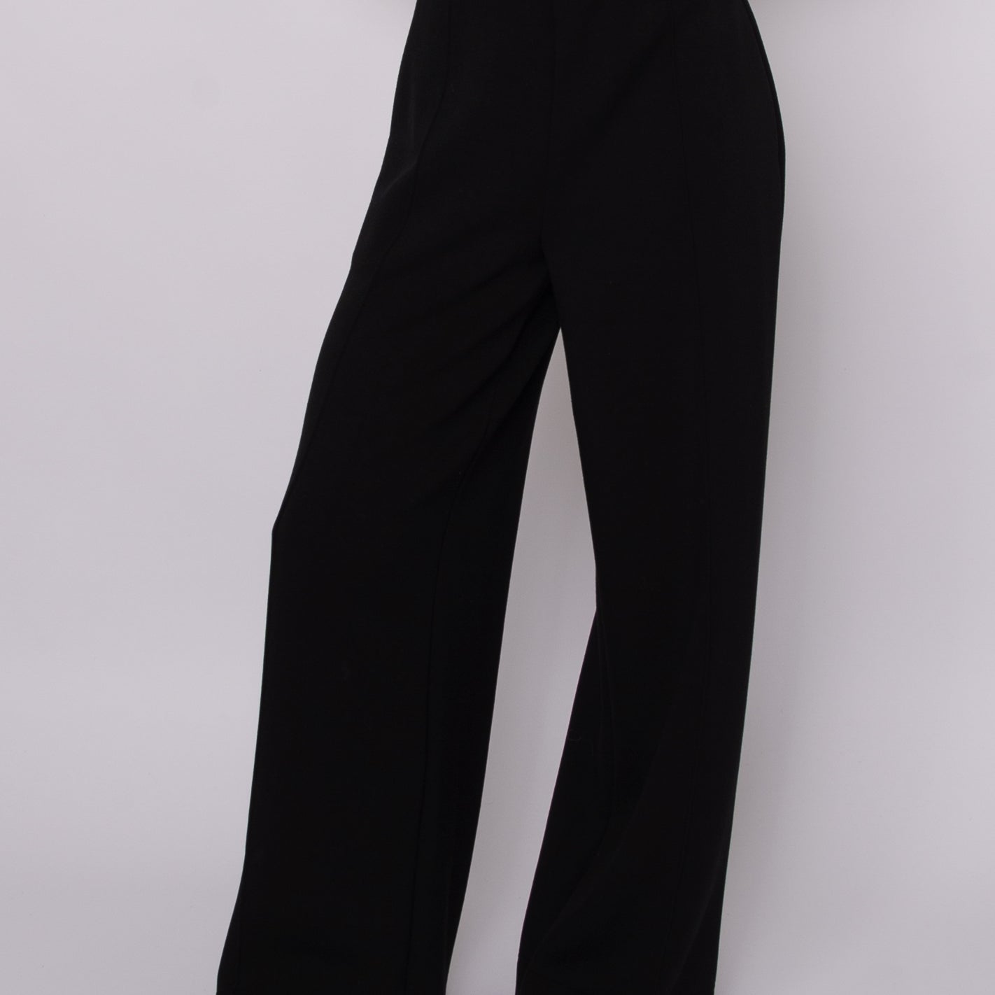 PHOEBE SOFT KNIT PULL ON PANT - BLACK