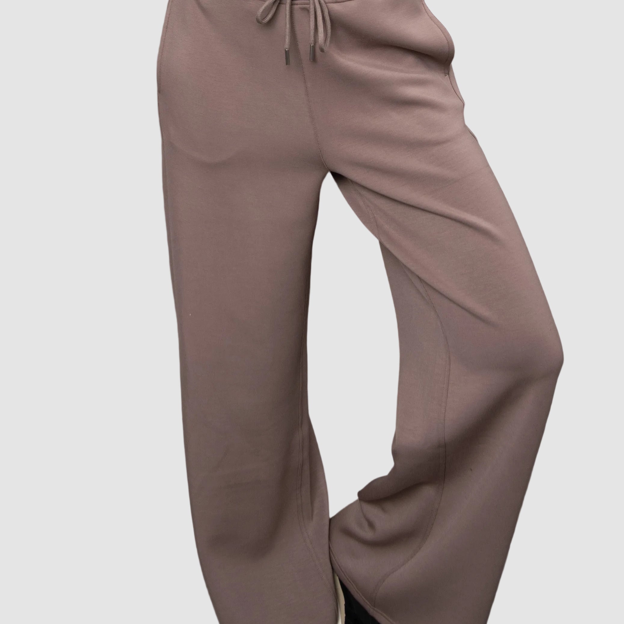 ERIKA ATHLETIC SOFT KNIT PULL ON PANT - MOON ROCK