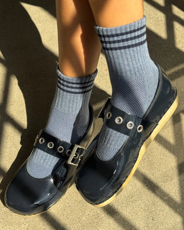 LE BON SHOPPE GIRLFRIEND SOCKS - INDIGO