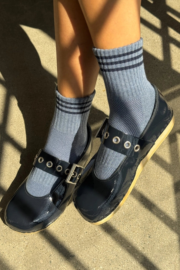 LE BON SHOPPE GIRLFRIEND SOCKS - INDIGO